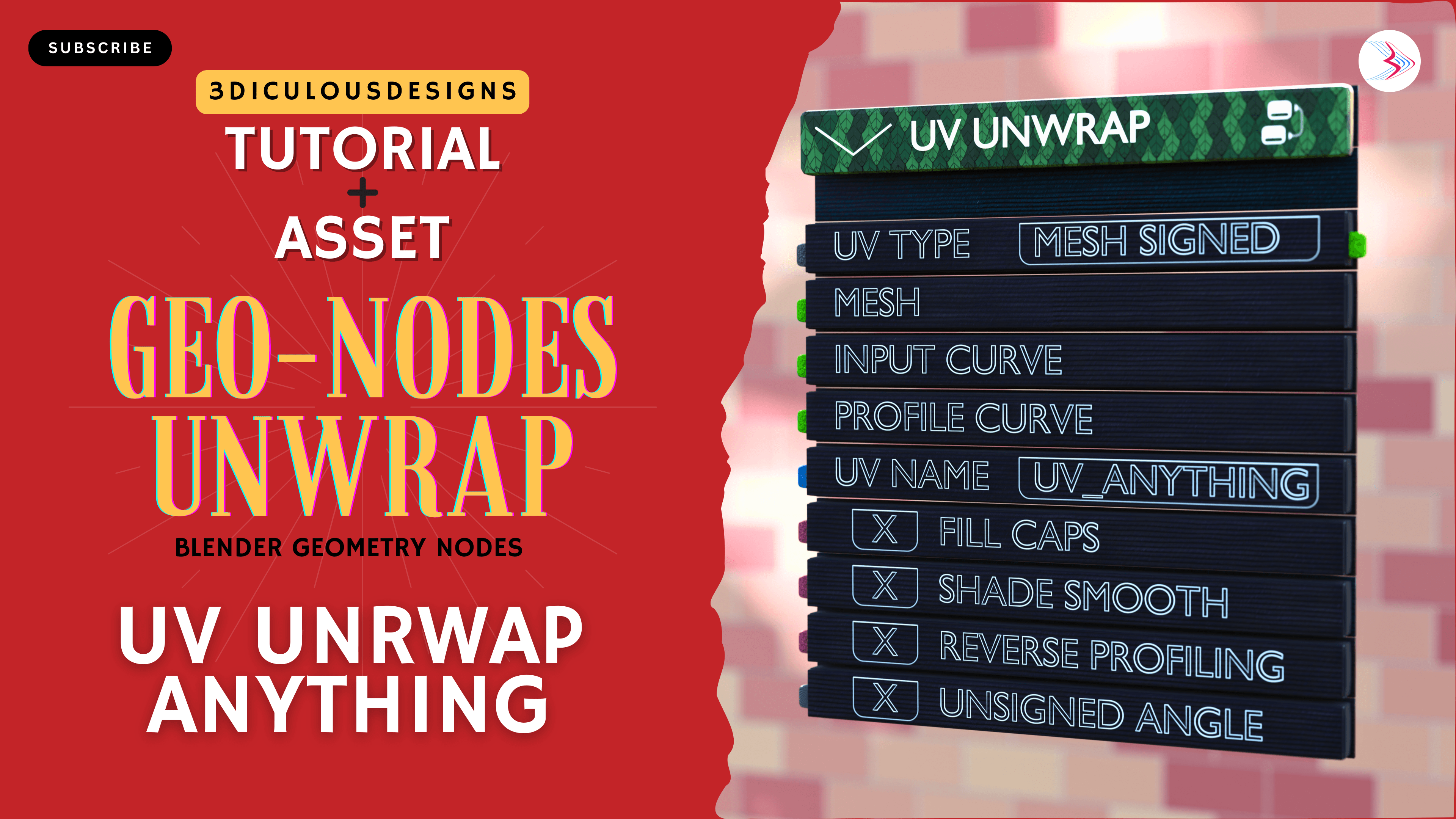 Procedural UV Unwrapping Tool in Blender with Geometry Nodes: A Step-by-Step Guide
